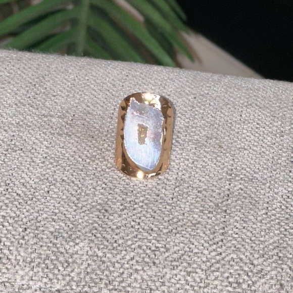 Jewelry - Luxury Natural Stone Adjustable Crystal Irregular Geode Gold-plated Ring